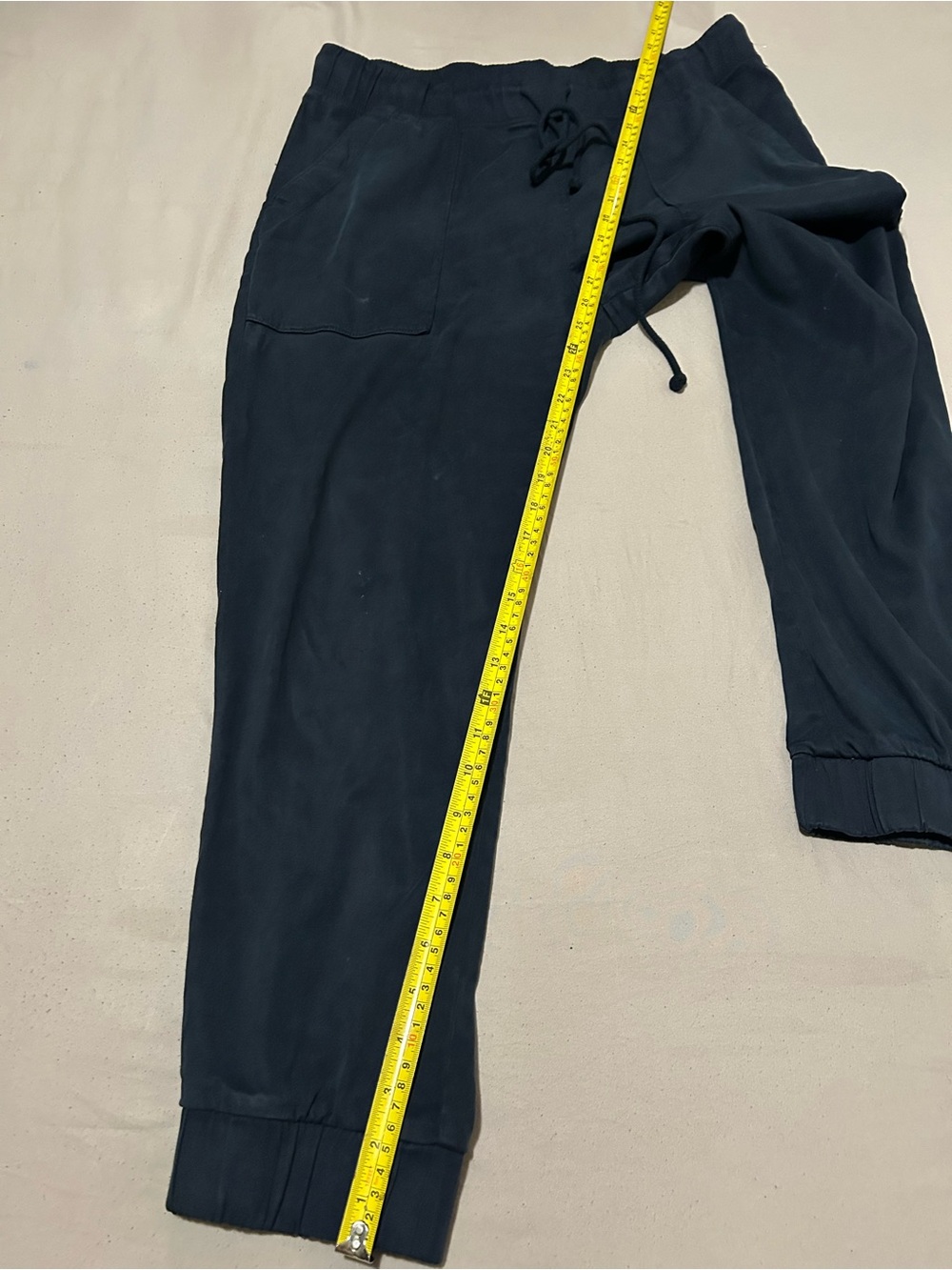 Bella Dahl Dark Navy Drawstring Joggers - Picture 3 of 10